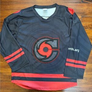 CINCINNATI CYCLONES (Donor) #23 HOCKEY Black and Red Hockey Jersey